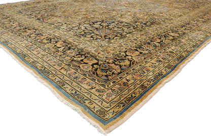 13 x 18 Antique Persian Mashad Rug 74000
