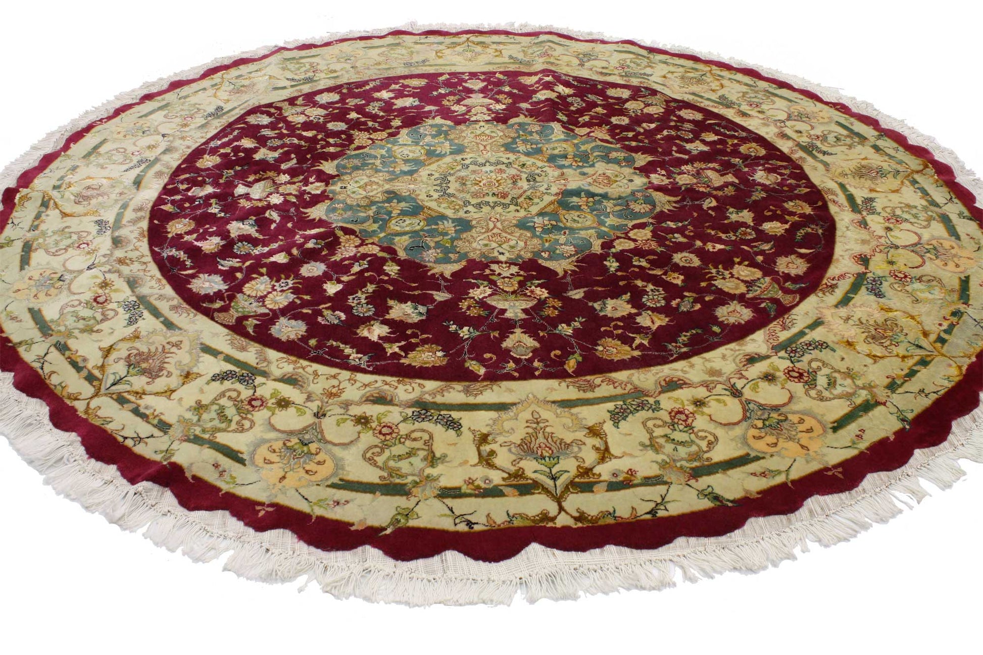 7 x 7 Vintage Tabriz Rug 74002