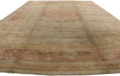 10 x 13 Antique European Oushak Rug 74018
