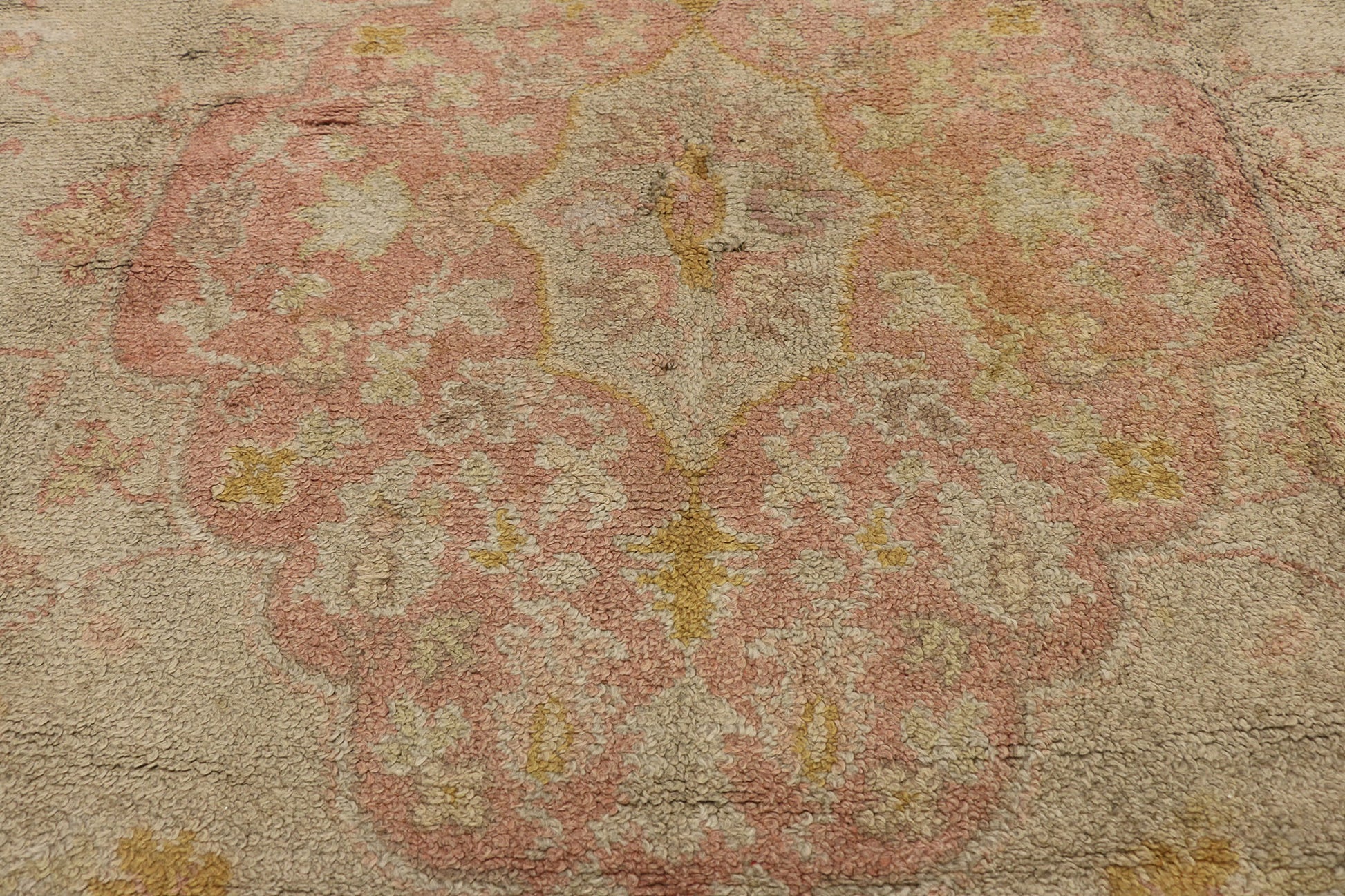 10 x 13 Antique European Oushak Rug 74018