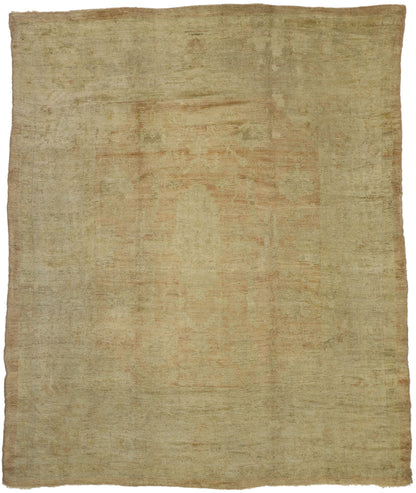 9 x 10 Antique Oushak Rug 74027