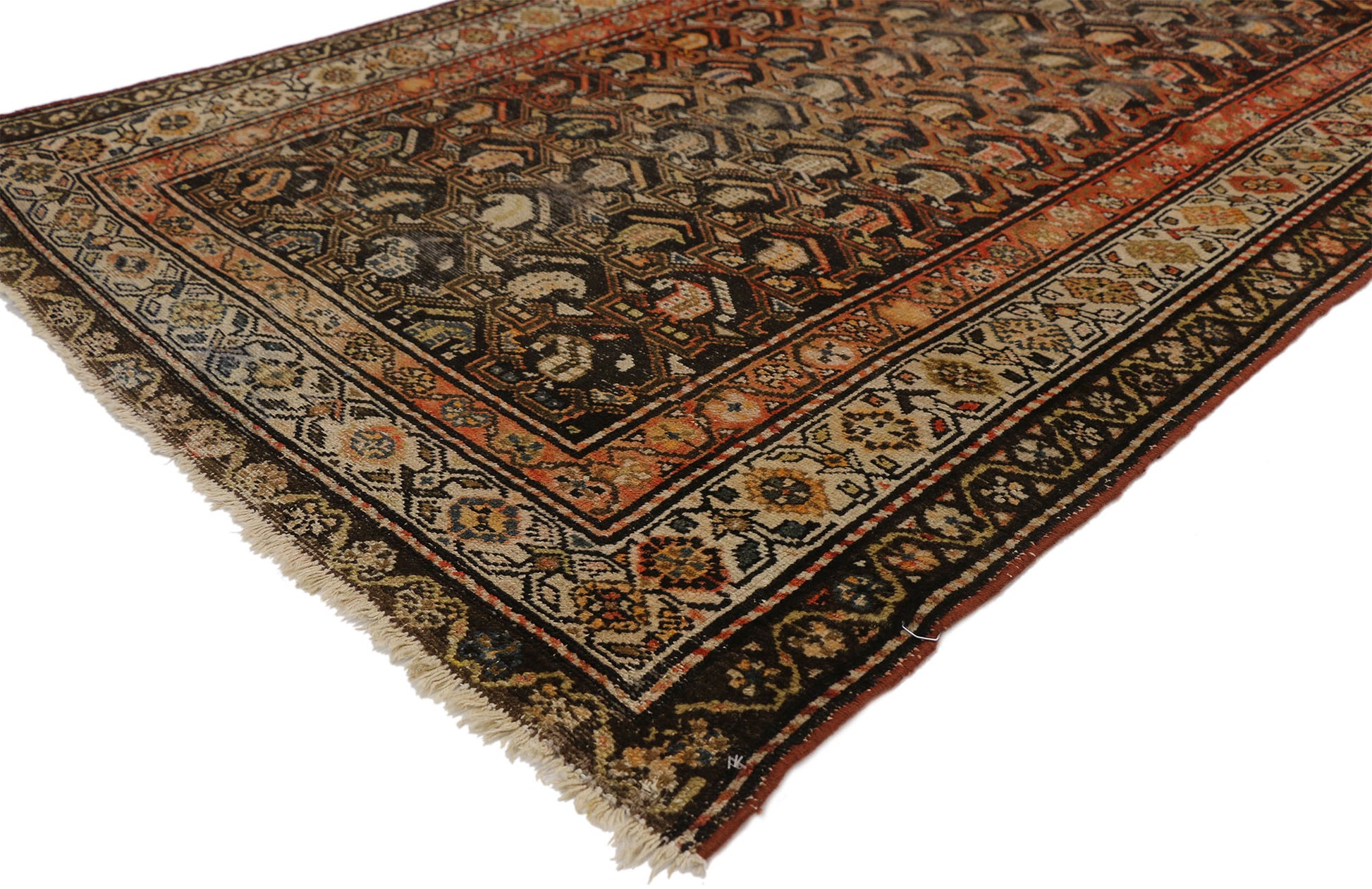 4 x 7 Antique Persian Malayer Rug 74029