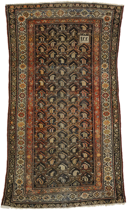 4 x 7 Antique Persian Malayer Rug 74029