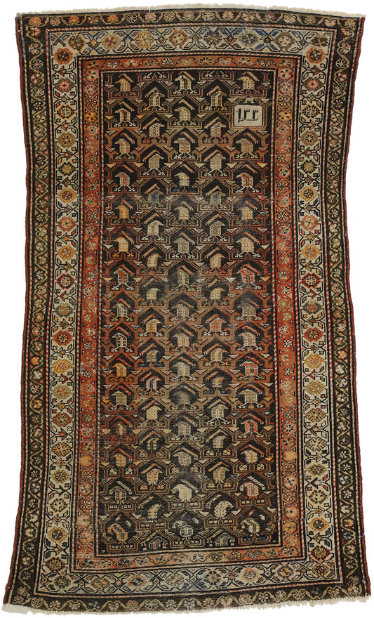 4 x 7 Antique Persian Malayer Rug 74029