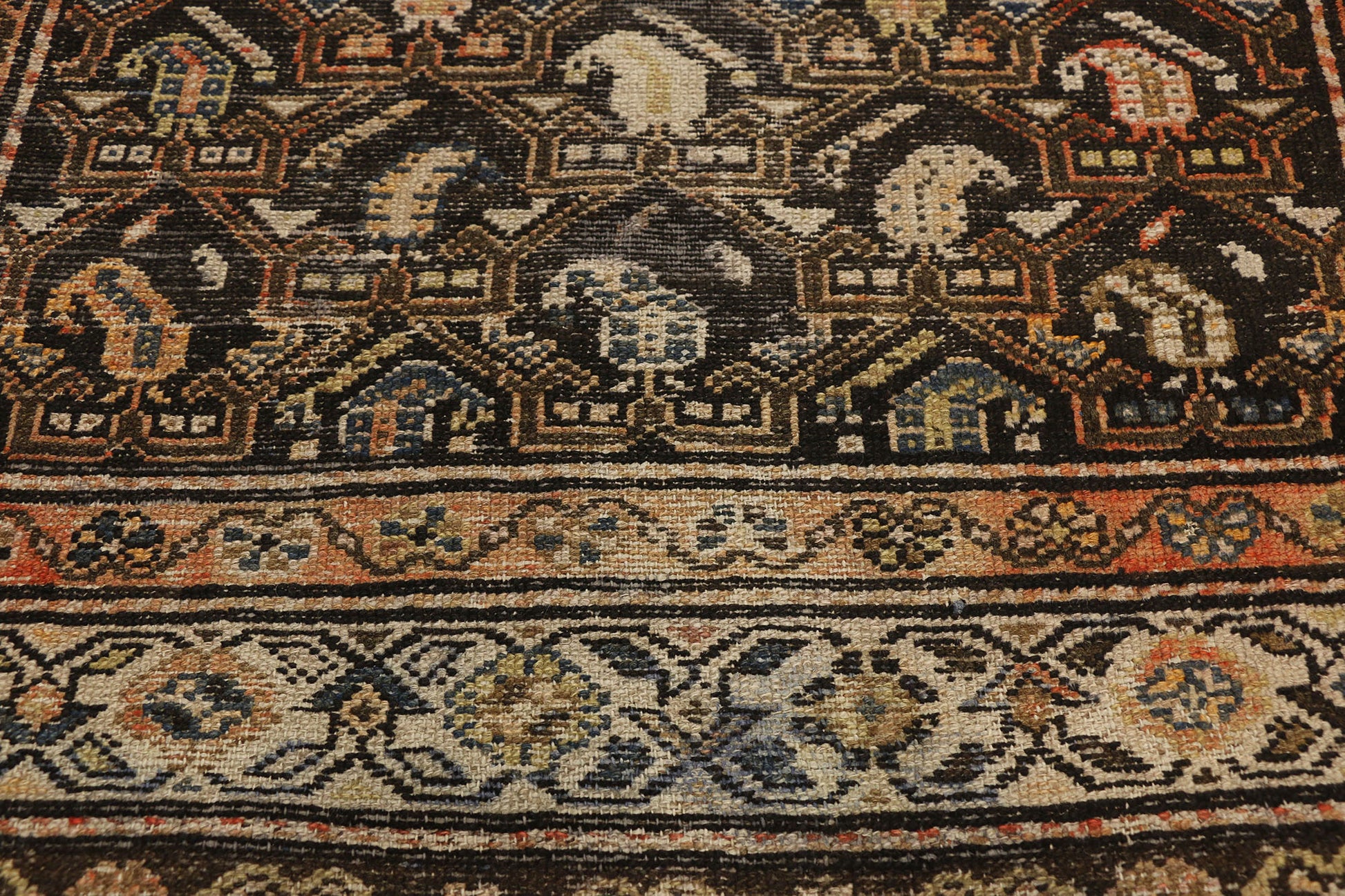 4 x 7 Antique Persian Malayer Rug 74029