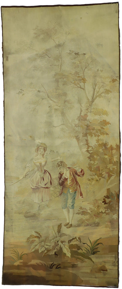 4 x 10 Antique Francois Boucher Reproduction Tapestry 74030