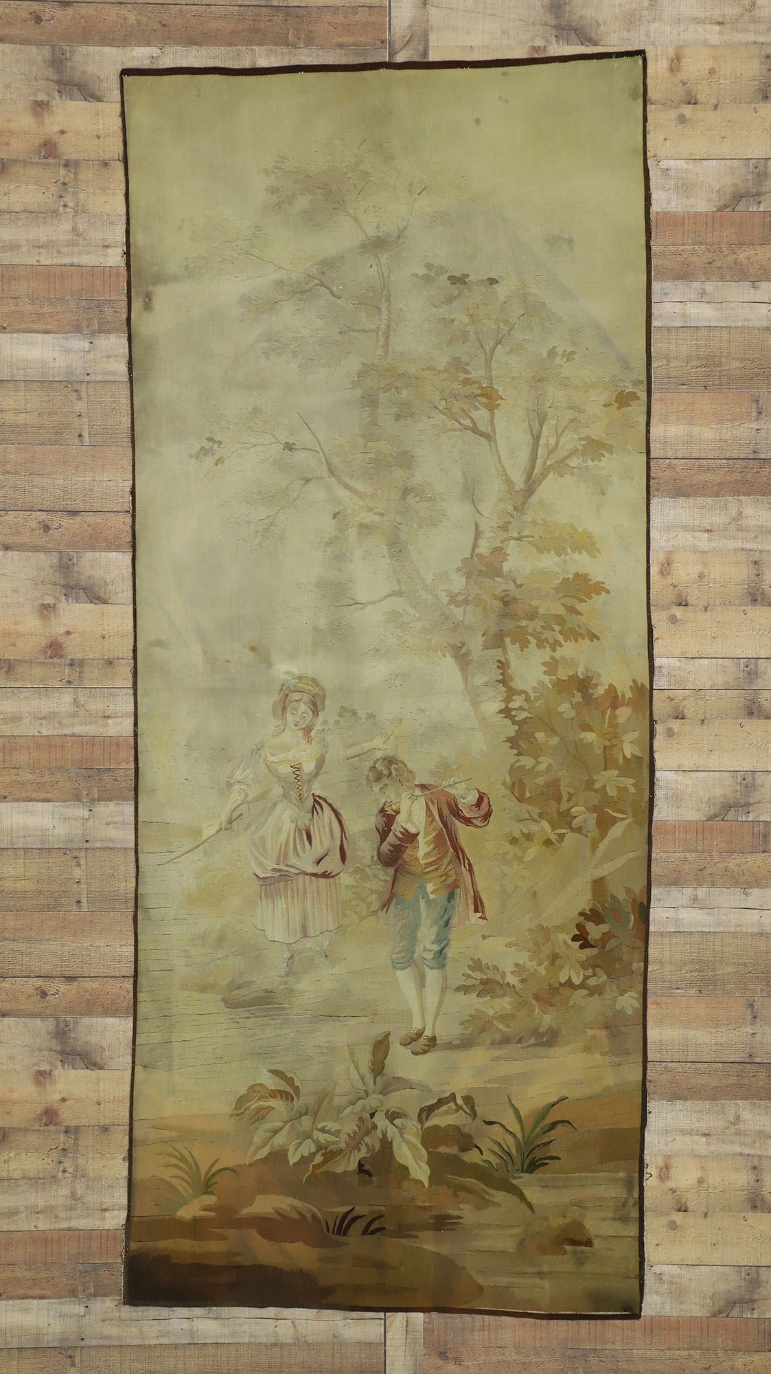4 x 10 Antique Francois Boucher Reproduction Tapestry 74030