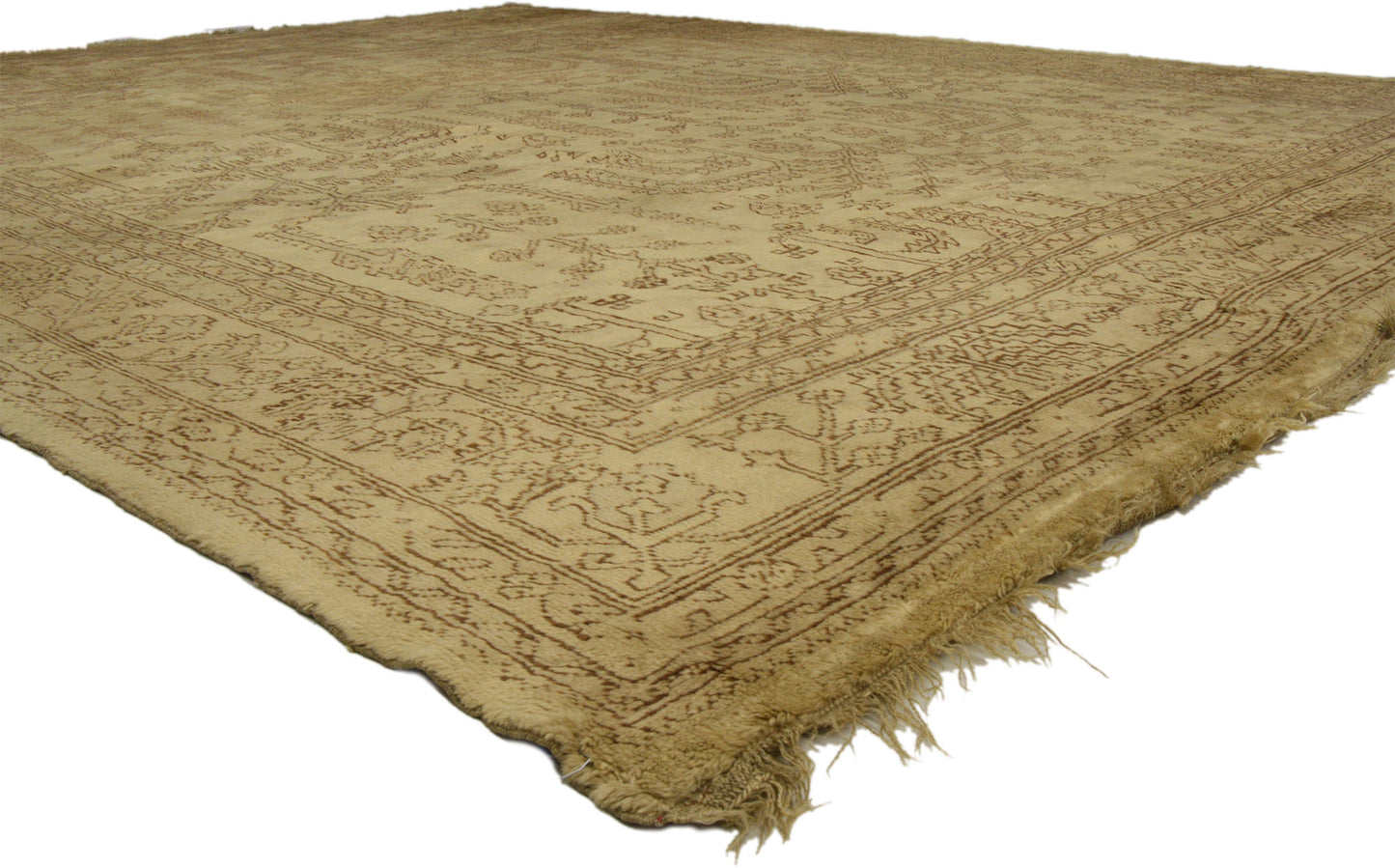 12 x 15 Antique Turkish Oushak Rug 74037