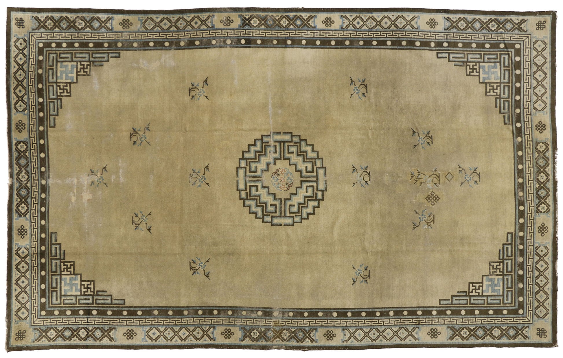 7 x 12 Antique Chinese Peking Rug 74038