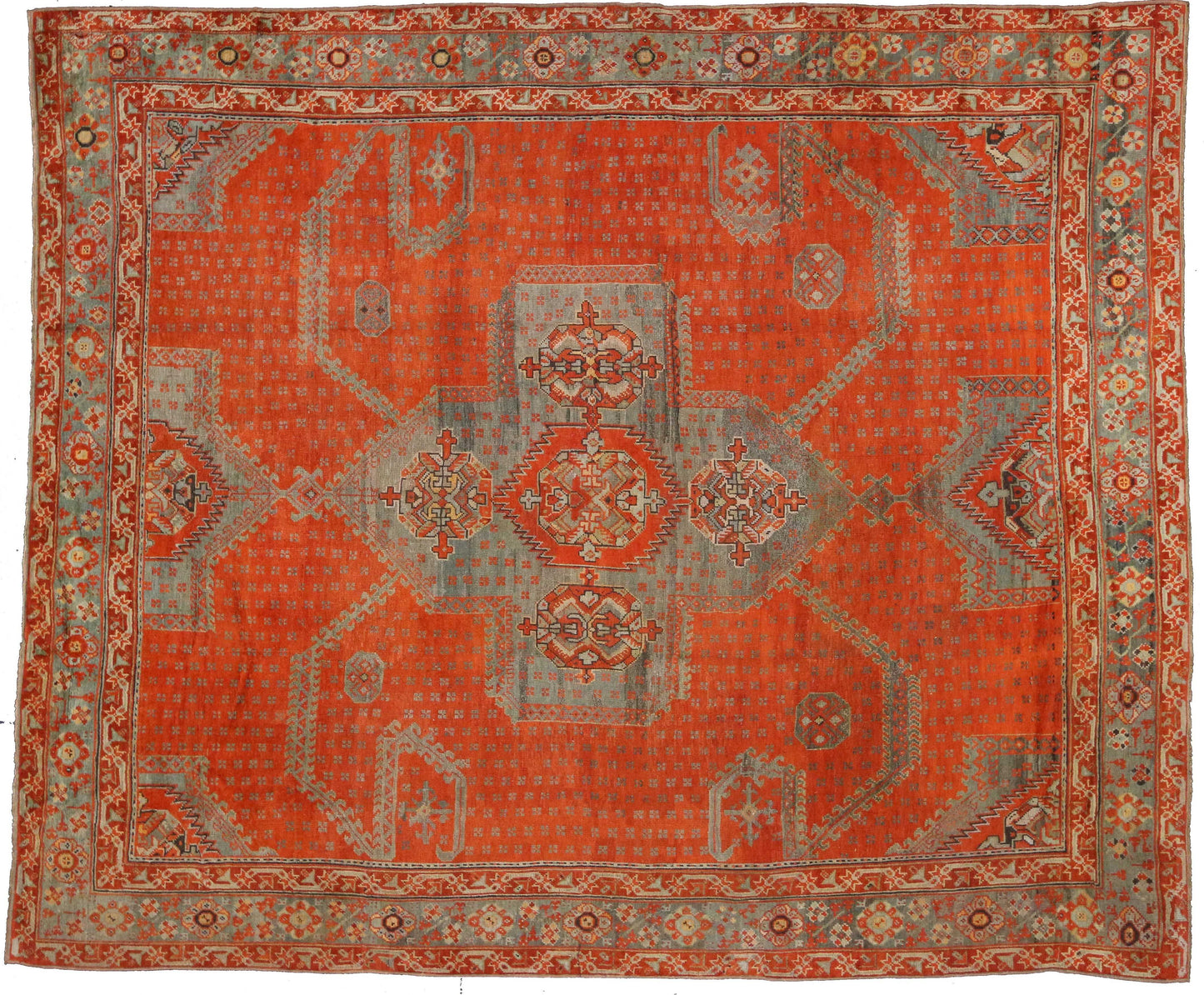 13 x 16 Antique Oushak Rug 74040