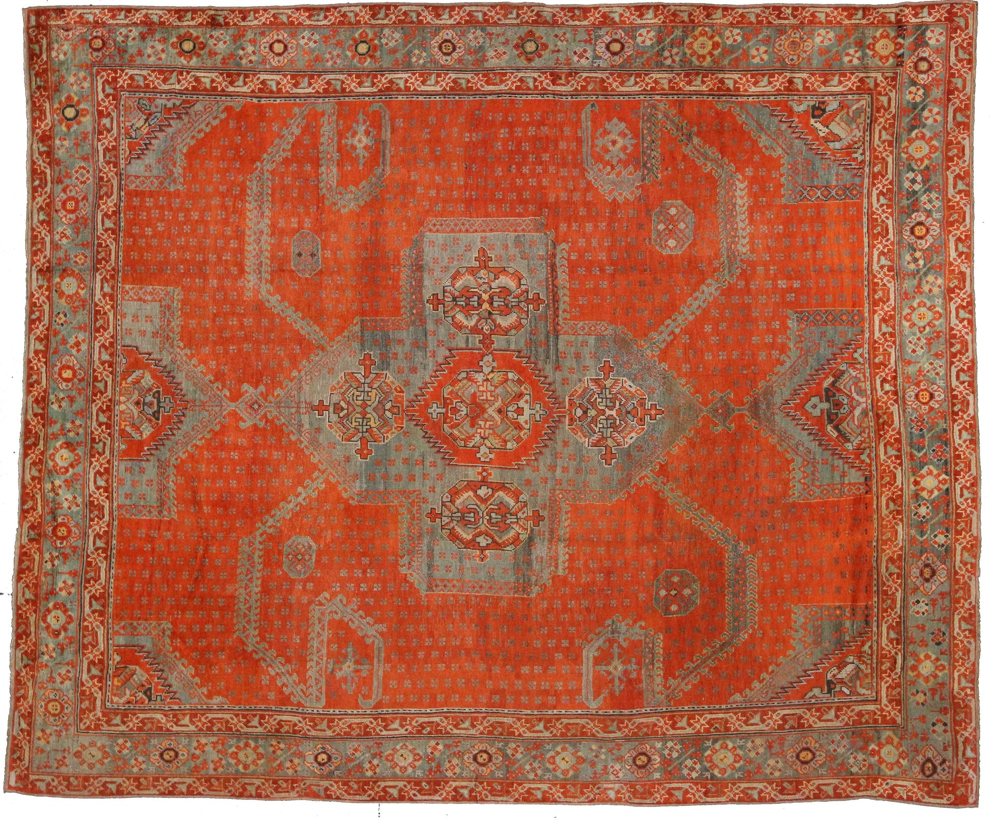 13 x 16 Antique Oushak Rug 74040