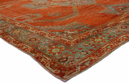 13 x 16 Antique Oushak Rug 74040