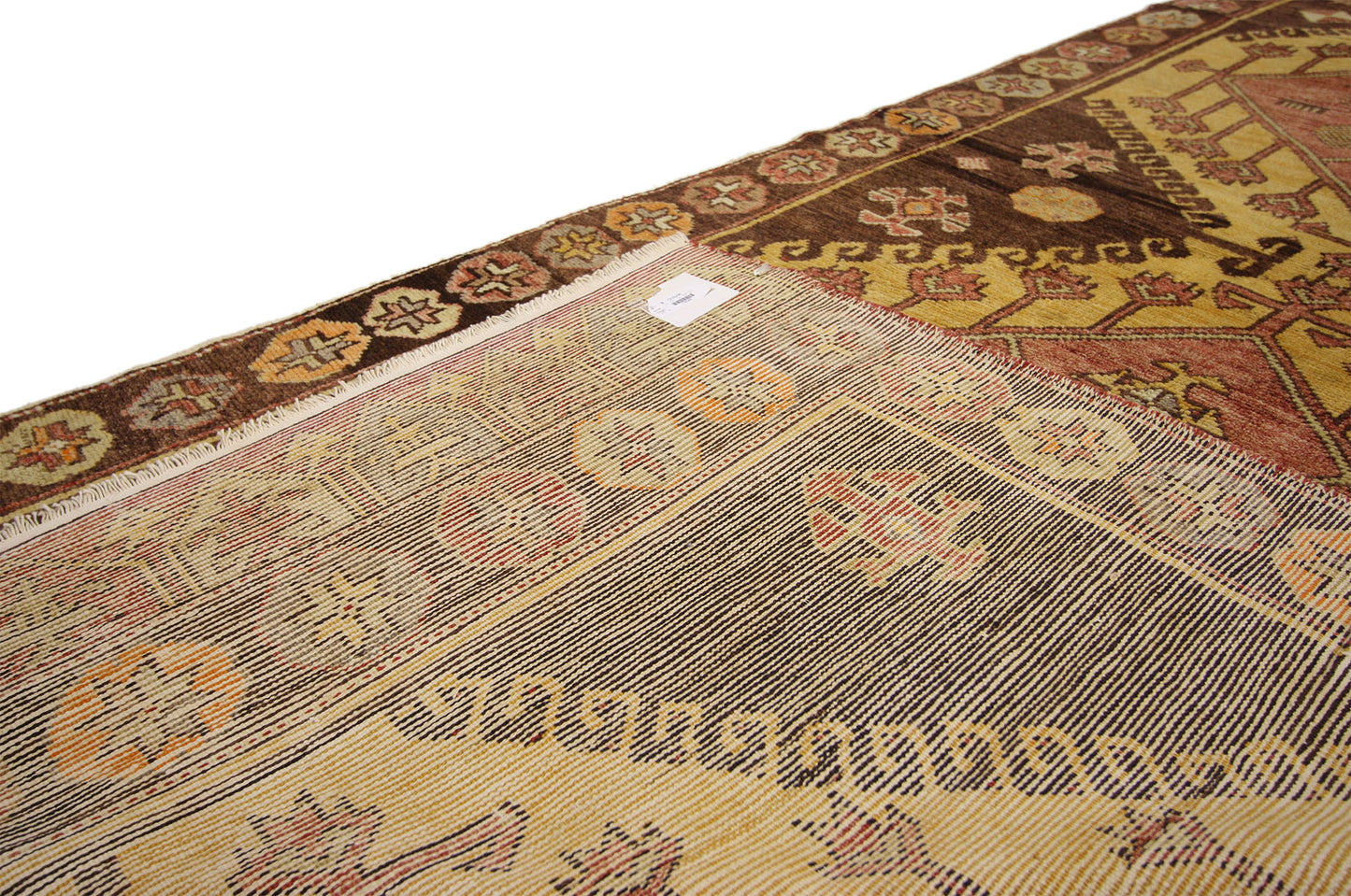 4 x 9 Vintage Turkish Oushak Rug 74046