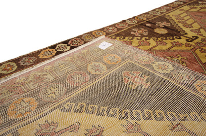 4 x 9 Vintage Turkish Oushak Rug 74046