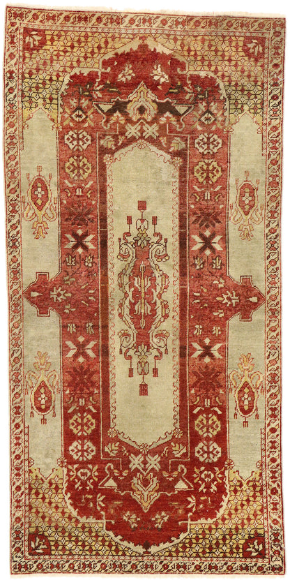 3 x 6 Antique Turkish Oushak Rug 74047
