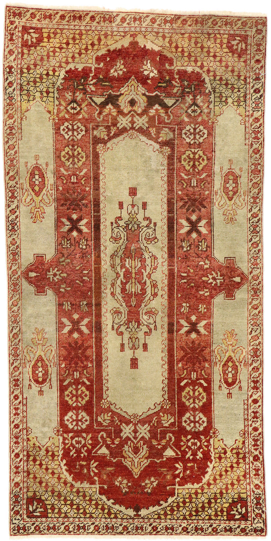 3 x 6 Antique Turkish Oushak Rug 74047