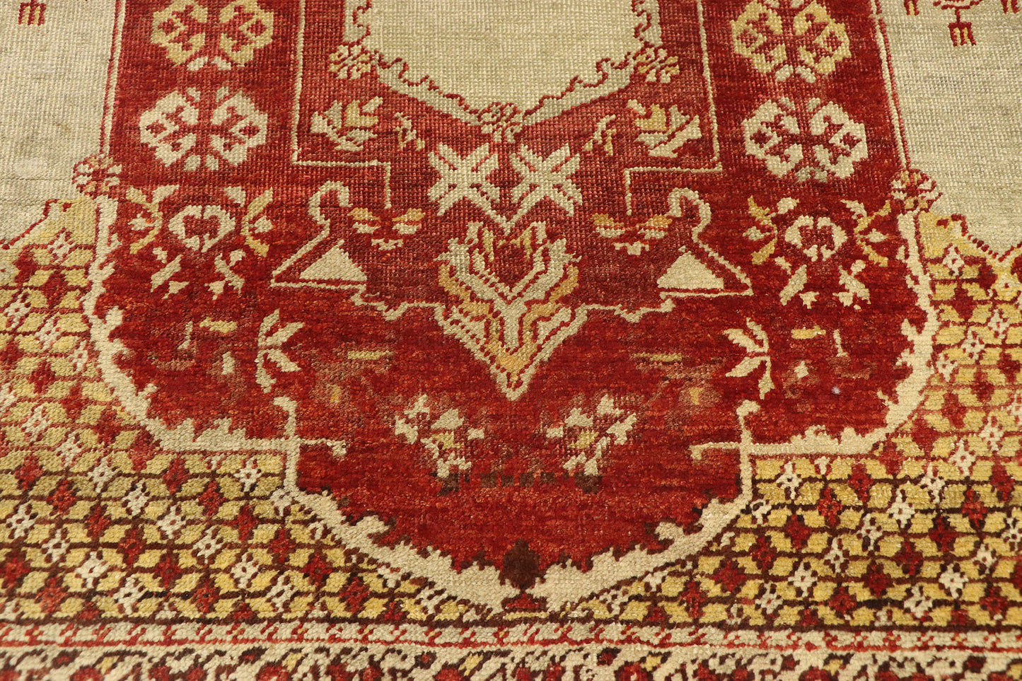 3 x 6 Antique Turkish Oushak Rug 74047