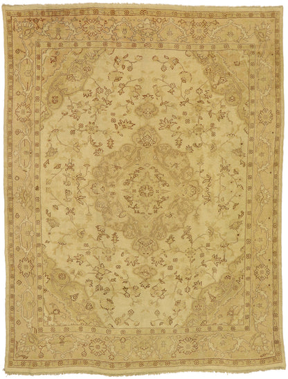 10 x 14 Antique Turkish Oushak Rug 74056