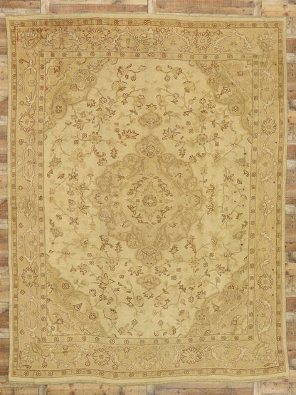 10 x 14 Antique Turkish Oushak Rug 74056