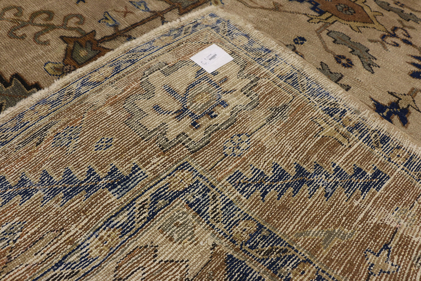9 x 11 Antique Turkish Oushak Rug 74065