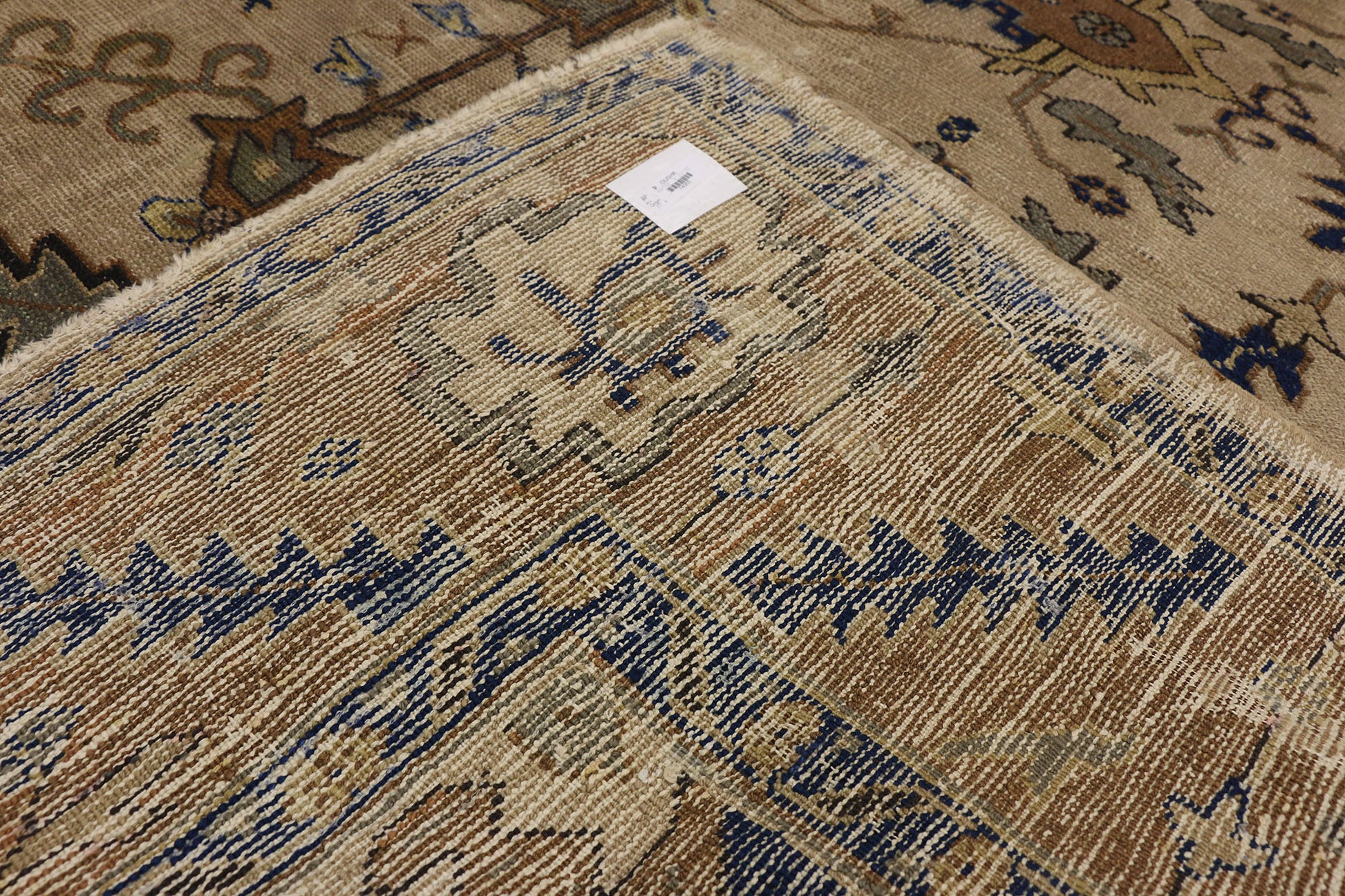 9 x 11 Antique Turkish Oushak Rug 74065