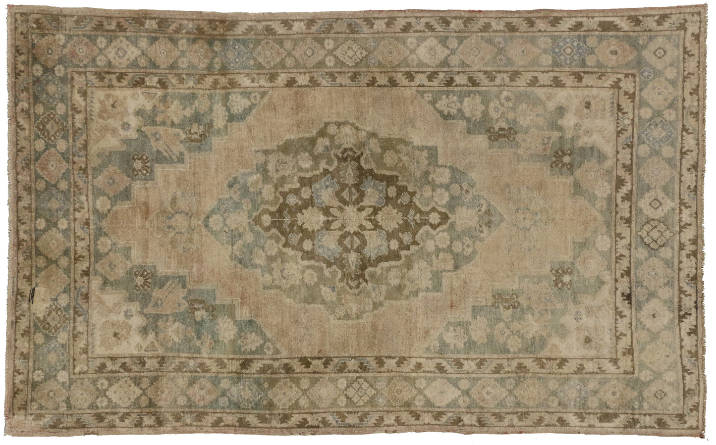 5 x 7 Vintage Oushak Rug 74072
