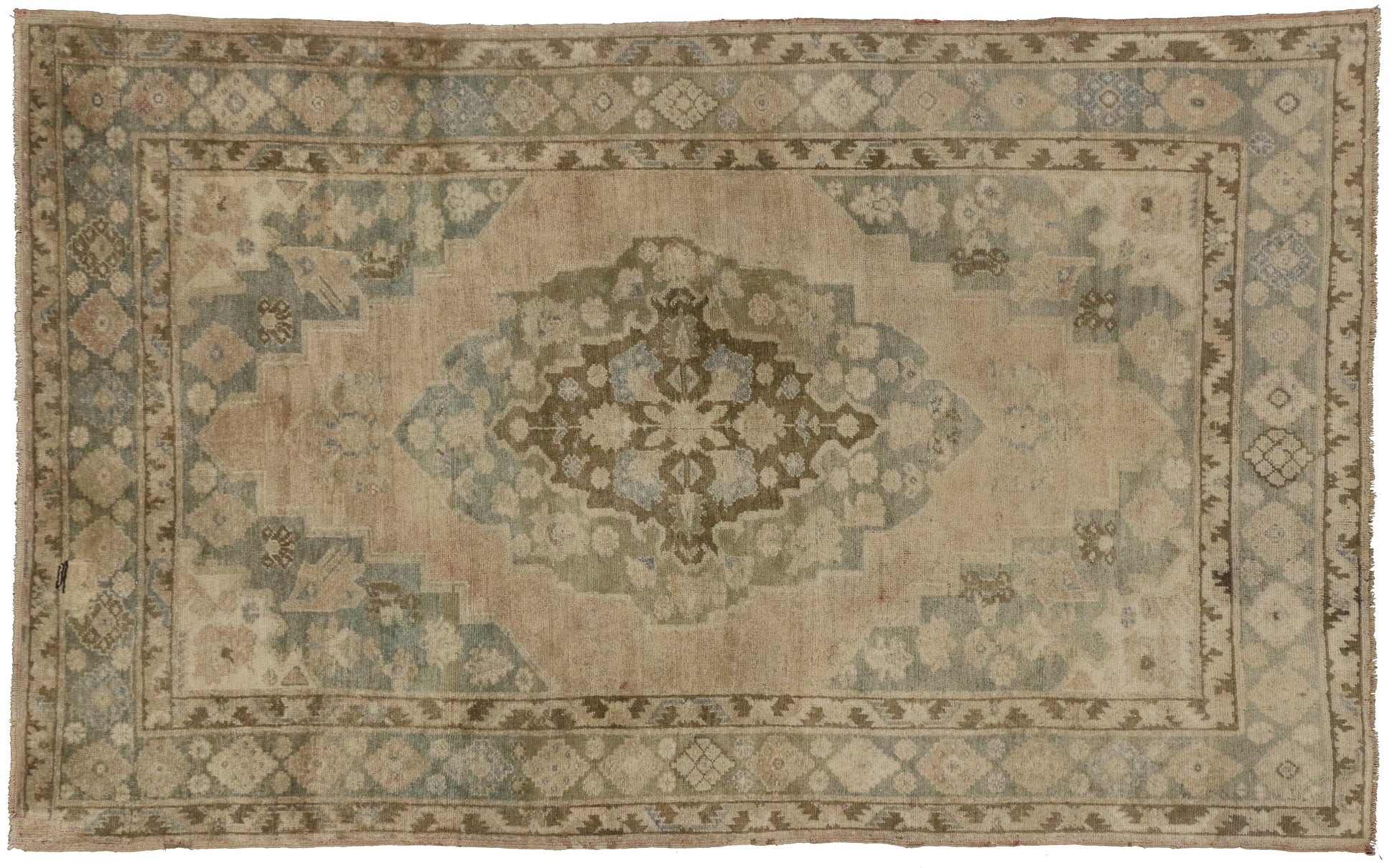 5 x 7 Vintage Oushak Rug 74072