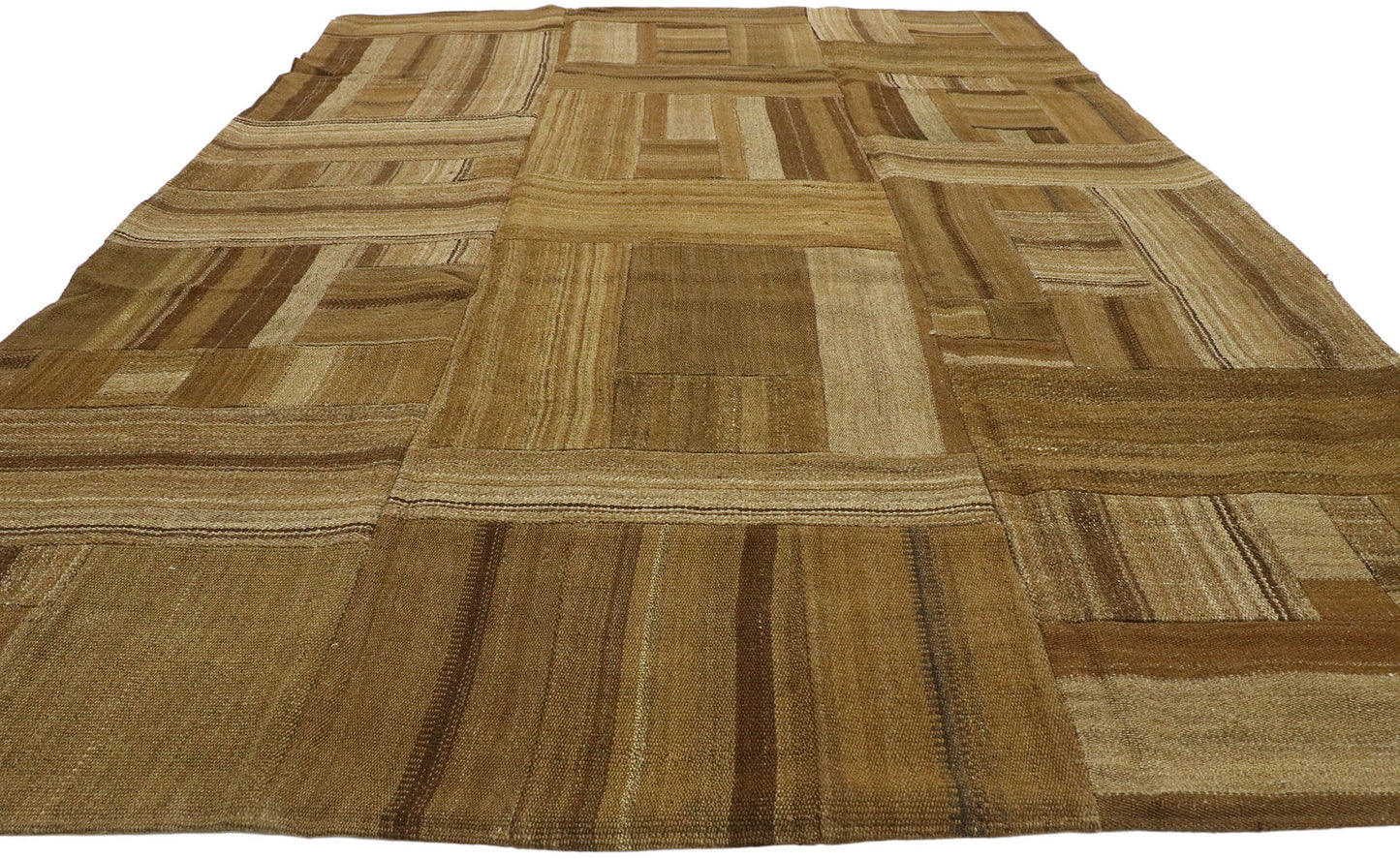 7 x 10 Vintage Turkish Patchwork Rug 74088