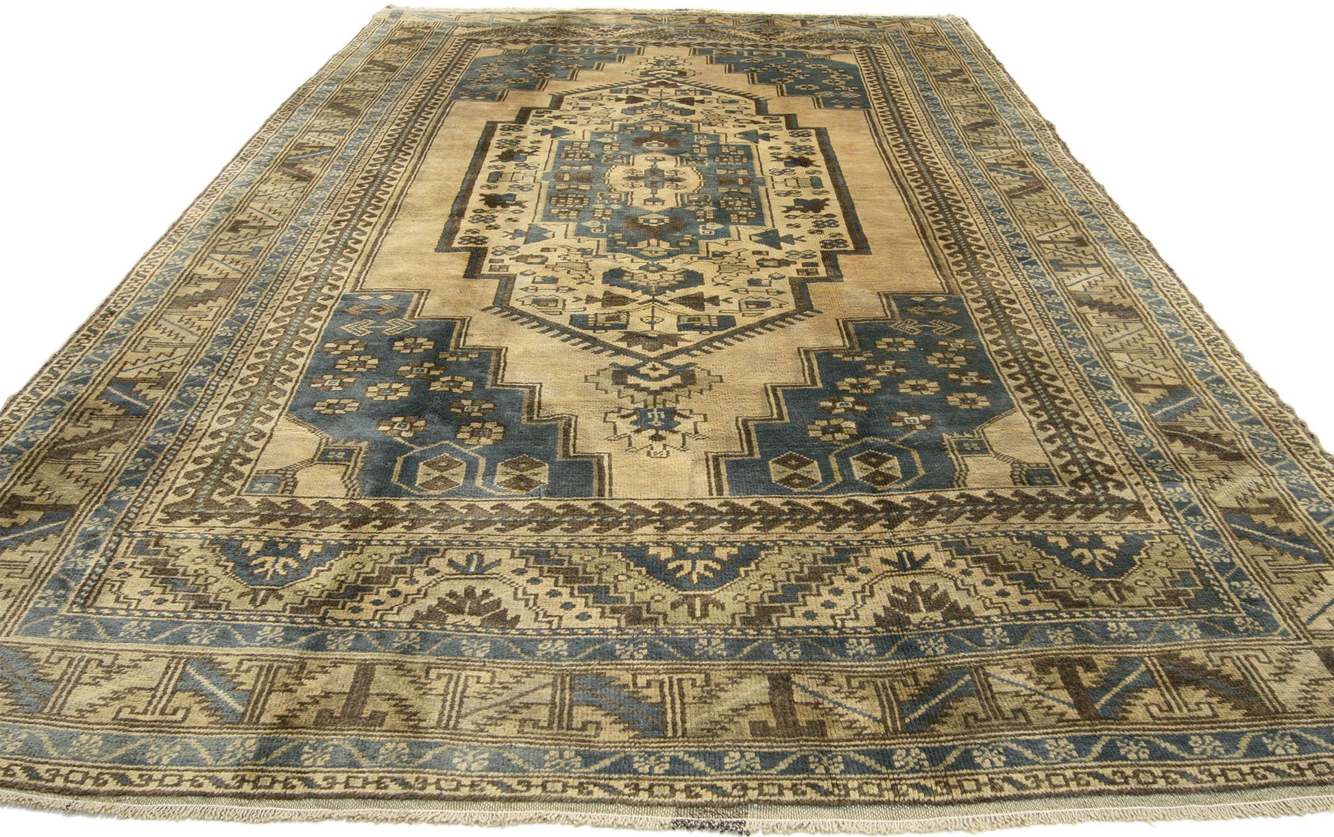 6 x 10 Vintage Oushak Rug 74097