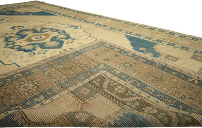 5 x 10 Vintage Turkish Oushak Rug 74103