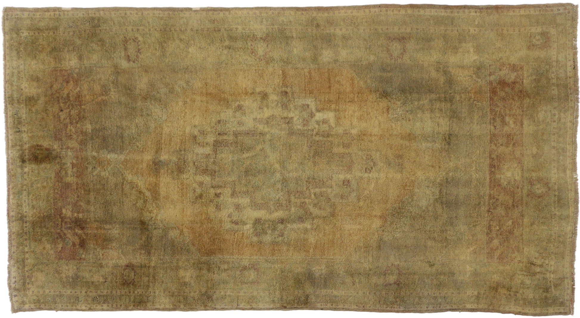 5 x 9 Vintage Turkish Oushak Rug 74106