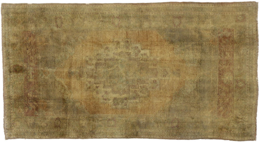 5 x 9 Vintage Turkish Oushak Rug 74106