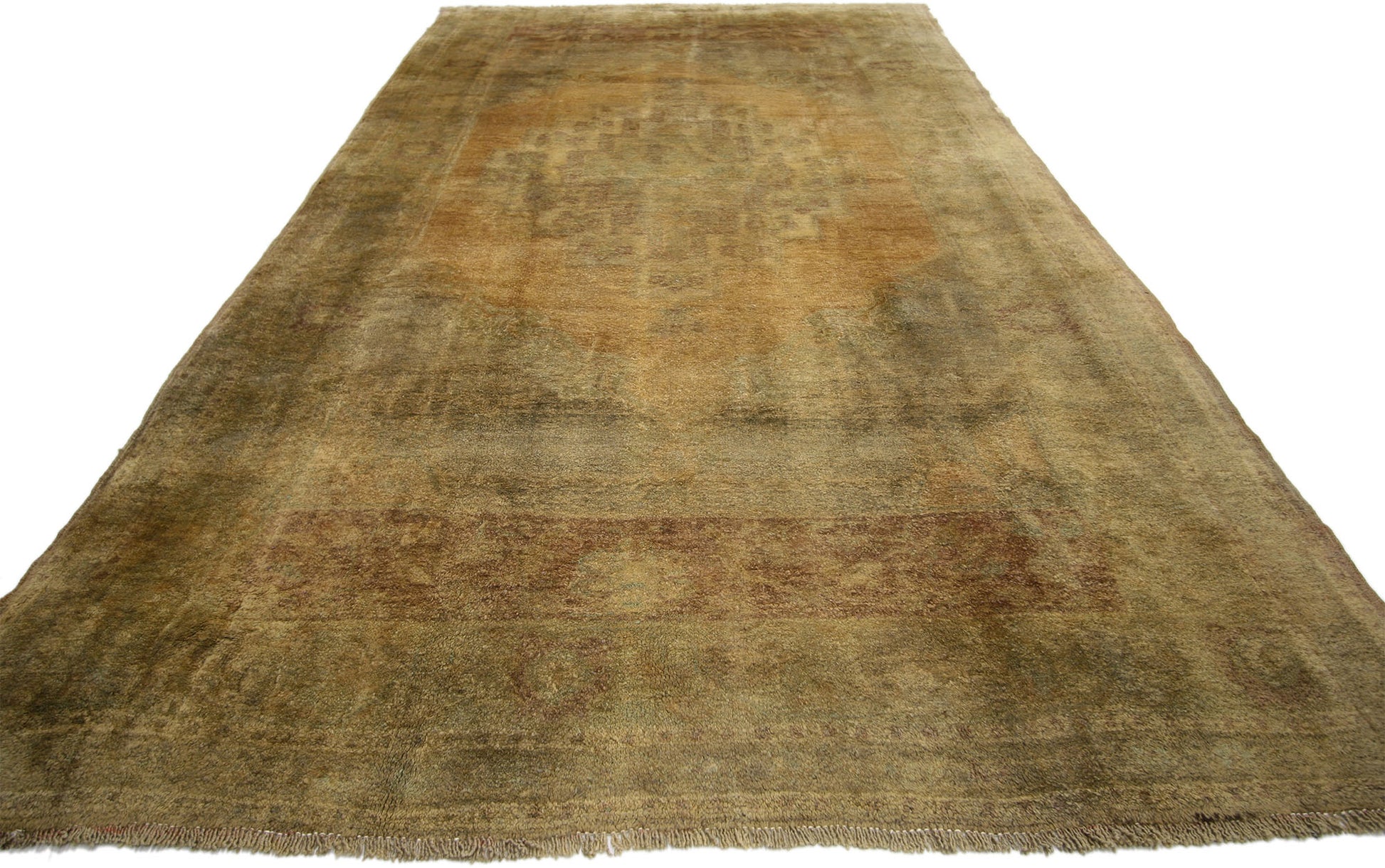 5 x 9 Vintage Turkish Oushak Rug 74106