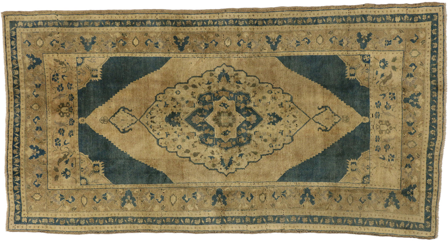 5 x 9 Vintage Turkish Oushak Rug 74111