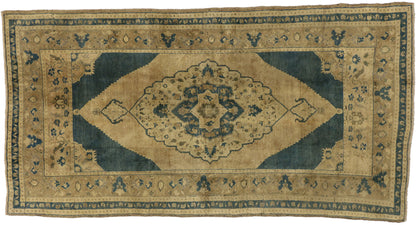 5 x 9 Vintage Turkish Oushak Rug 74111