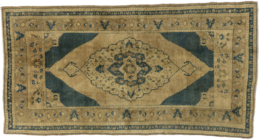5 x 9 Vintage Turkish Oushak Rug 74111