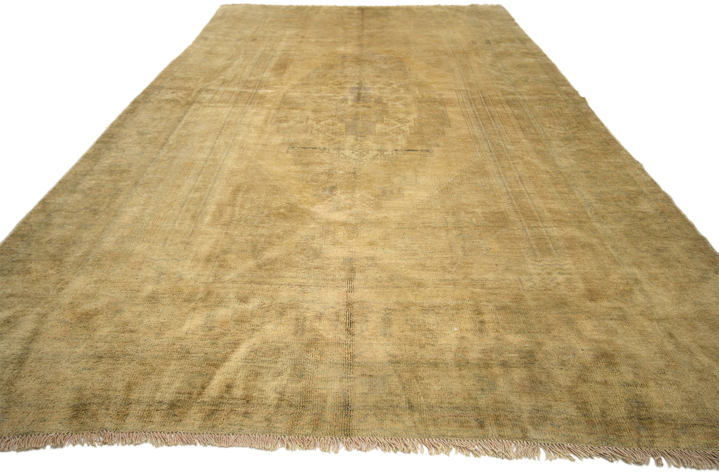 5 x 10 Vintage Turkish Oushak Rug 74112