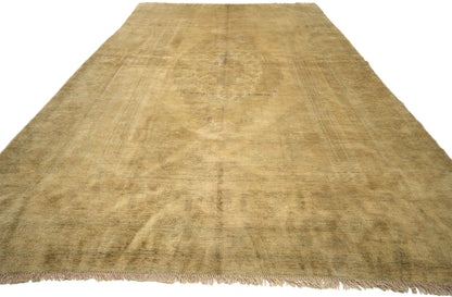 5 x 10 Vintage Turkish Oushak Rug 74112