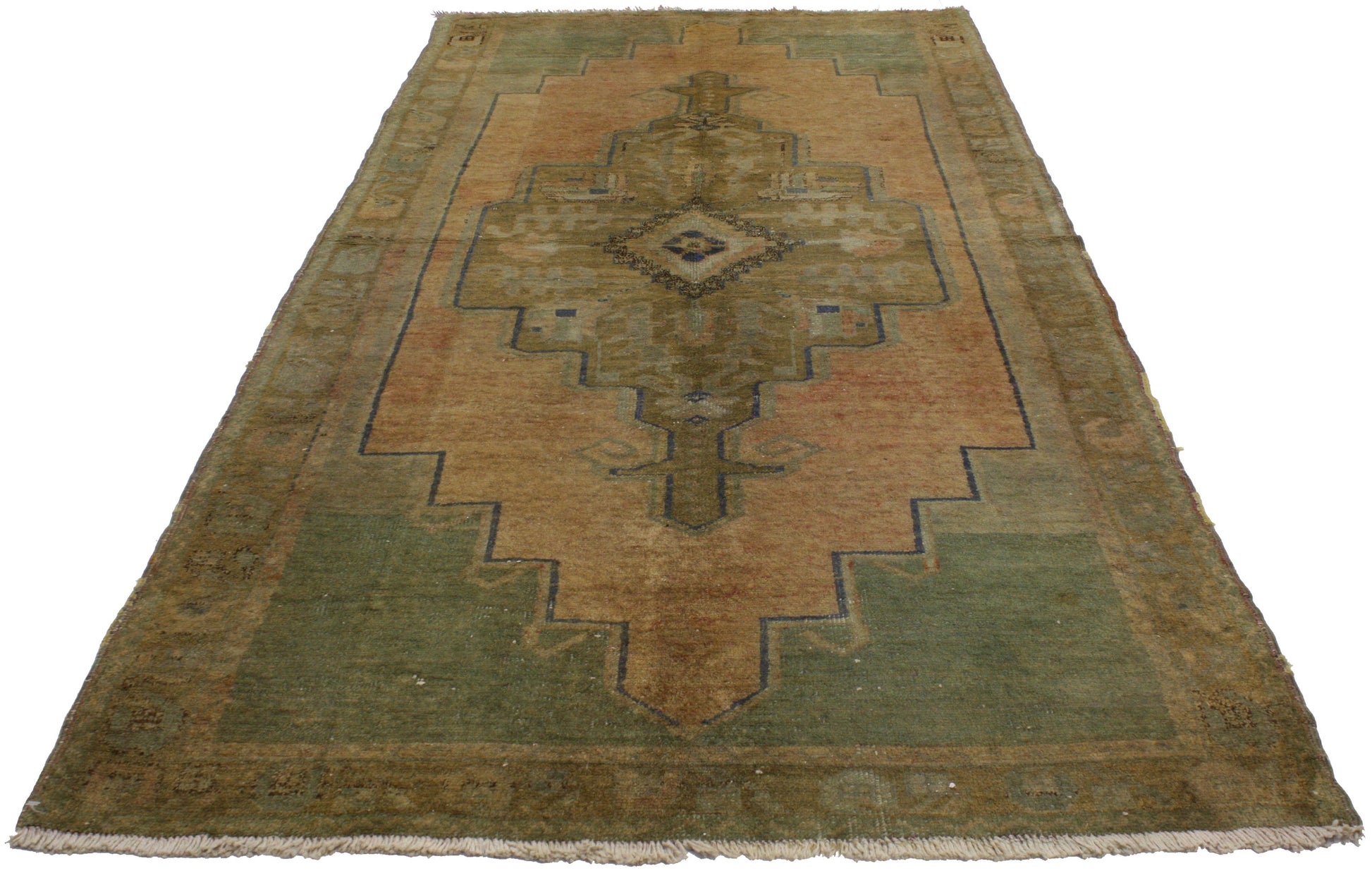4 x 7 Vintage Oushak Rug 74116