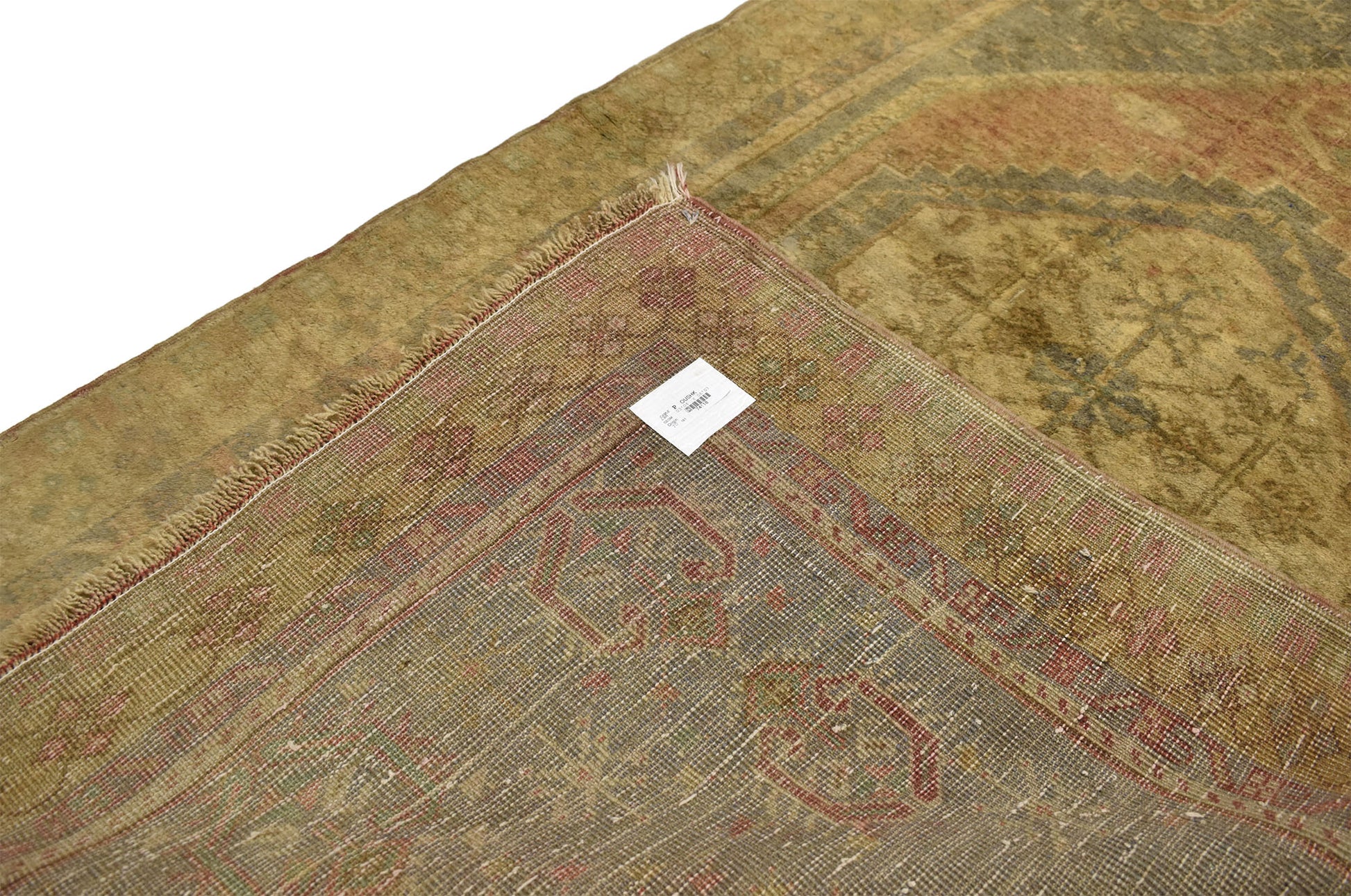 3 x 7 Vintage Turkish Oushak Rug 74118
