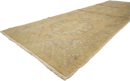 3 x 9 Vintage Turkish Oushak Rug 74127