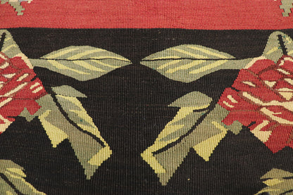 8 x 11 Vintage Turkish Rose Kilim Rug 74128