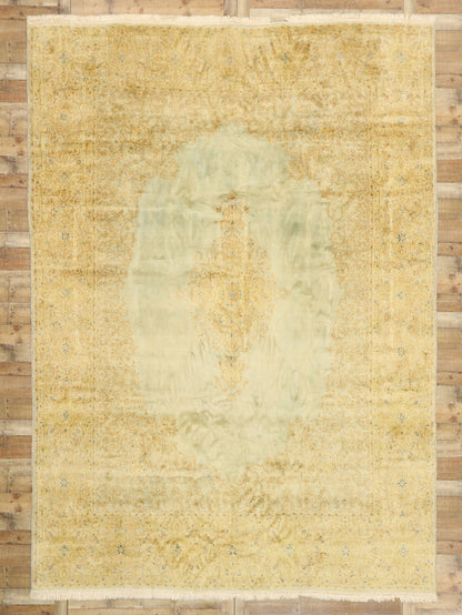 10 x 14 Vintage Persian Kerman Rug 74160