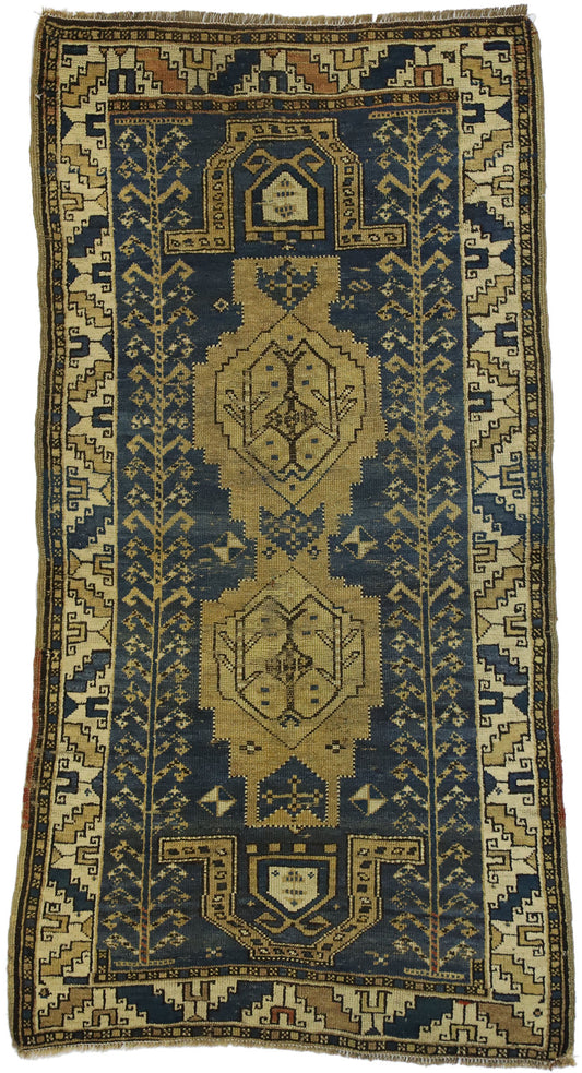 3 x 5 Antique Persian Kazak Rug 74162