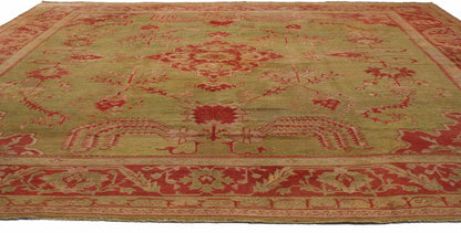 14 x 16 Antique Turkish Oushak Rug 74173