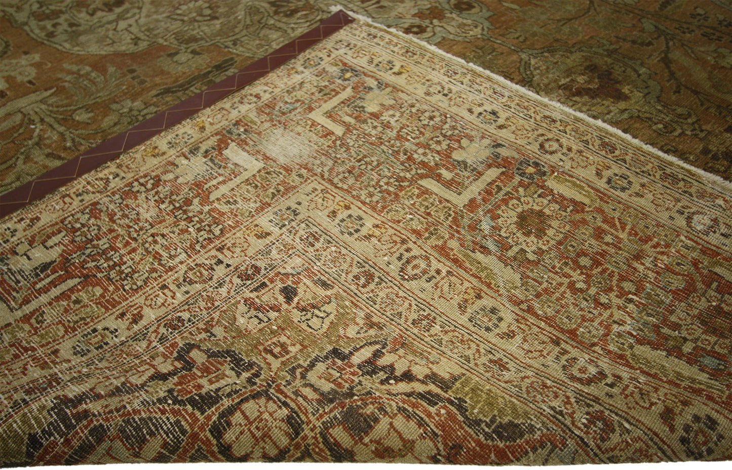 8 x 11 Antique Persian Tabriz Rug 74182
