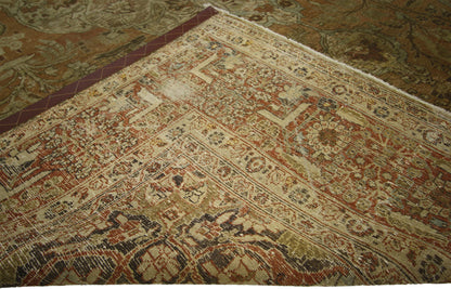 8 x 11 Antique Persian Tabriz Rug 74182