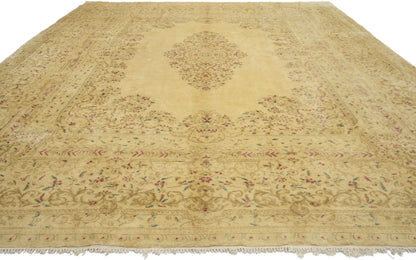 9 x 11 Vintage Persian Kerman Rug 74200