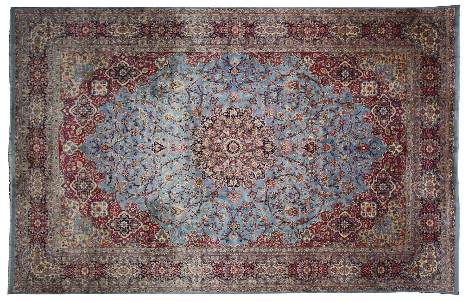 13 x 20 Vintage Kerman Rug 74203