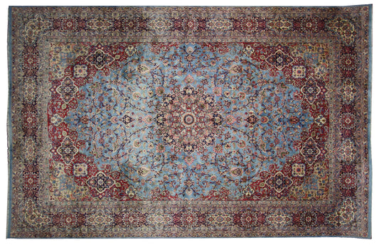 13 x 20 Vintage Kerman Rug 74203